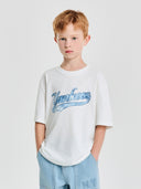 Monogram Denim Cursive Artwork T-shirt