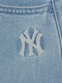 Women's Basic Small Logo Summer Tencel 9in Denim Shorts