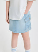 Megagram Cargo Denim Skirt