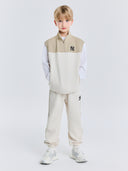 Basic Outdoor Waffle Vest Long Slv 3 Set