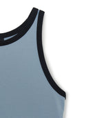 Women's Basic Ringer Crop Sleeveless T-shirt