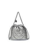 Basic Quilting PU Mini Bucket Cross Bag