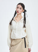 Women's Gorpcore Shirring Windbreaker