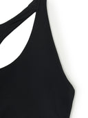 Women's Basic Lettering Band Point Crop Top