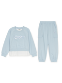 Varsty Girl's Layered Sweatshirt Set