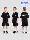 [cool Field] Sportive Basic Woven Pocket T-shirt Set