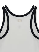 Women's Basic Ringer Crop Sleeveless T-shirt