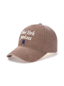 Varsity Lettering Washing Unstructured Ball Cap
