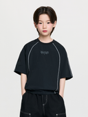 Street Basic Woven Big Logo Artwork T-shirt