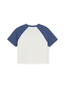 Women's Vintage Color Block Crop T-Shirt