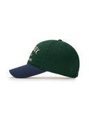 Varsity Lettering Color Block Unstructured Ball Cap