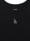 Women's Basic Small Logo Slim Crop Sleeveless T-shirts