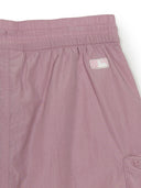 Gorpcore Glossy Nylon Puckering Cargo Midi Skirt