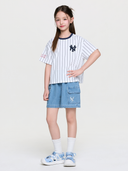 STREET BASIC STRIPED DENIM T-shirt SET(Girl's)