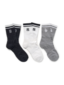 Daily Stripe Mid Socks 3Pairs Set