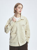 Varsity Vintage Cursive Long Sleeve Work Shirt