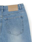 Women's Basic Destroyed Wide Denim Pants