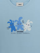 Women's Small Bunny Graphic Slim Semi Crop T-Shirts