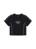 Women's Sportive Track Crop T-Shirt