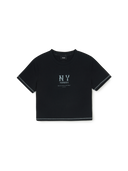 Women's Basic Coopers Logo Slim Crop T-shrts