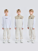 Basic Outdoor Waffle Vest Long Slv 3 Set