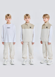 Basic Outdoor Waffle Vest Long Slv 3 Set