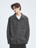 Varsity Vintage Cursive Long Sleeve Work Shirt
