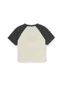 Women's Varsity Washing Vintage Raglan Crop T-shirt