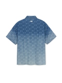 Classic Monogram Gradation Printed Short Sleeve Denim Shirts