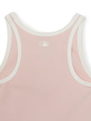 Women's Basic Ringer Crop Sleeveless T-shirt