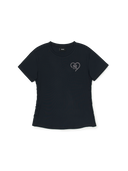 Heart Sportive Lined Crop T-shirt