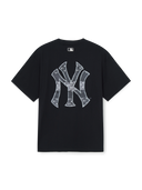 Vintage Denimlike Monogram Big Lux Over Fit T-shirt