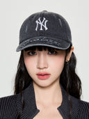 Vintage Destroyed Denim Unstructured Ballcap
