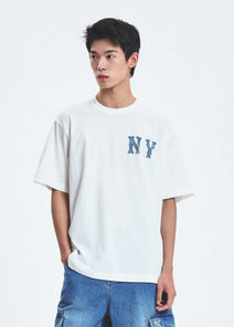 Basic Coopers Denimlike Logo Overfit T-shrts